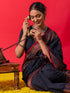 Neelkanth Bronze Jamdani Cotton Saree with Blouse Fabric